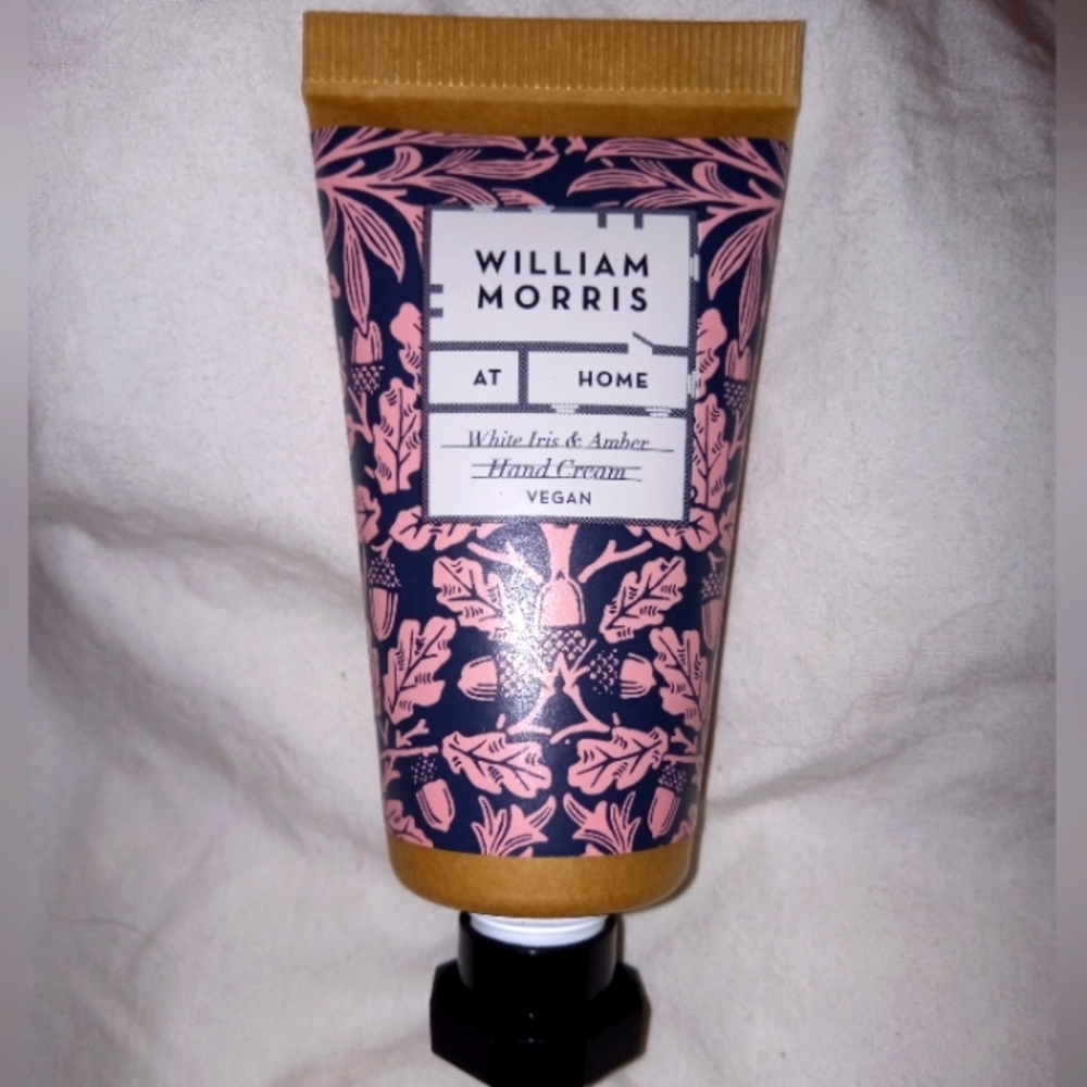 William Morris At Home White Iris & Amber Hand cream 30mL